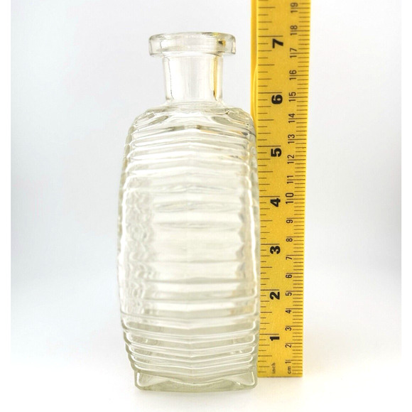 VTG Anchor Hocking 1960's Pressed Glass Wine Decanter R-575 Sunburst NO STOPPER - Picture 8 of 8